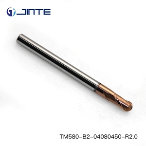 carbide 4 flute end mill cutter/hard metal end mills/ 4 Flute Ball Nose End Mill