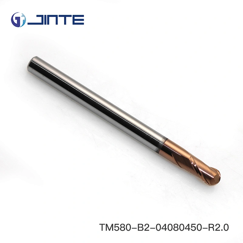 carbide 4 flute end mill cutter/hard metal end mills/ 4 Flute Ball Nose End Mill