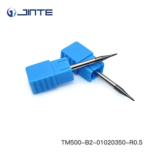 HRC50 Solid Carbide Micro 2 flute end mill 01 Ballnose cutting tools for Milling