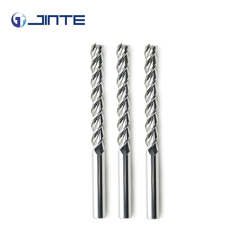 Solid Carbide 3 Flutes Extra Long Square End Mills CNC Milling Cutter Tool for Aluminum