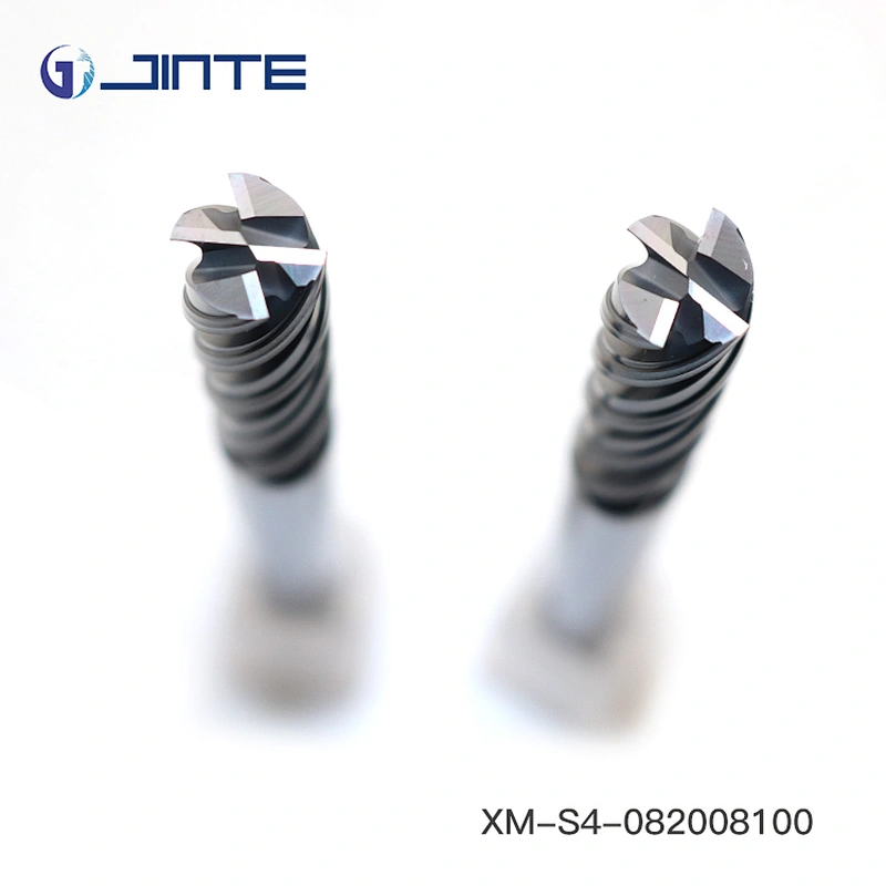 JINTE CNC Cutting Tool Carbide 8mm End Mill Long Shank Milling Cutter for Steel