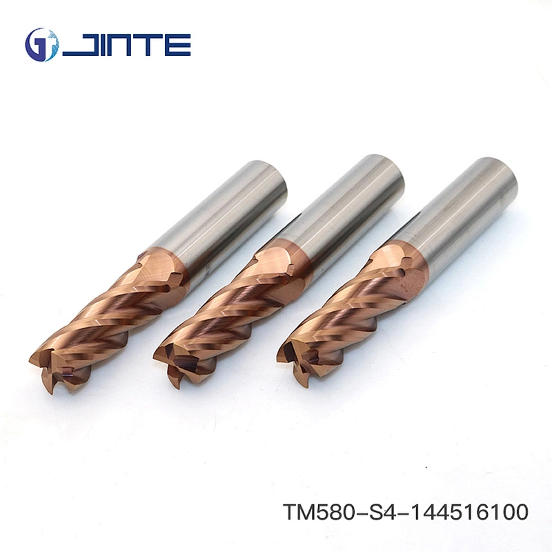 Dia 14X100 Carbide End Mills Milling Cutters HRC58 Flat 4 Flutes