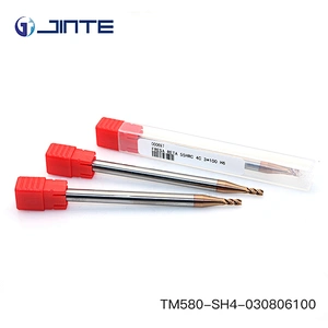 Milling Cutters 4 Flutes Solid Carbide End Mills Extra Long Cutting Tools Dia3x100