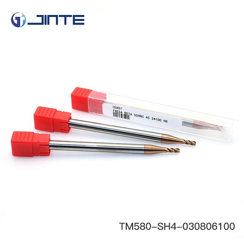 Milling Cutters 4 Flutes Solid Carbide End Mills Extra Long Cutting Tools Dia3x100