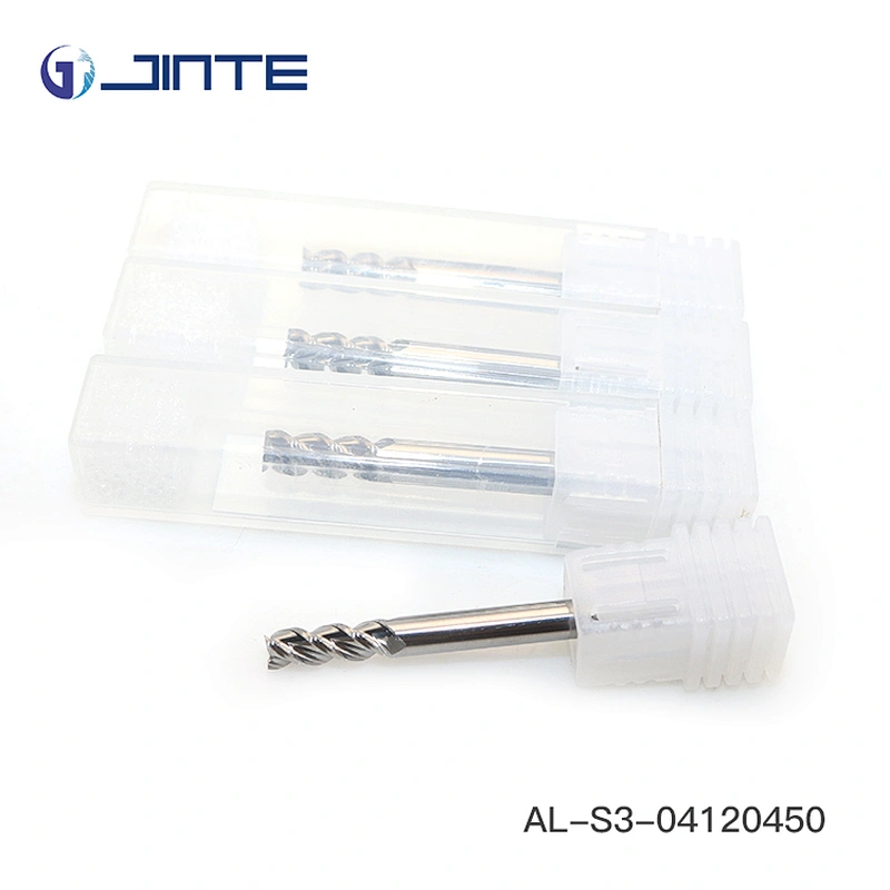 ISO standard metric size 4mm endmill for aluminum milling without coating
