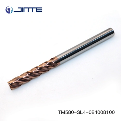 Tungsten Solid 4 Flute Flat Milling Cutter Carbide End Mill for Stainless Steel