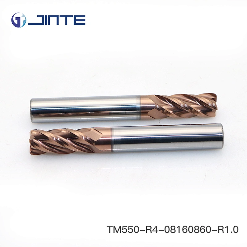 8*60mm HRC58 corner radius 4 flute carbide end mill