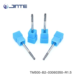 D3*50mm HRC50 Carbide 2 Flute Ball Nose End Mill Cutter for Profile Milling
