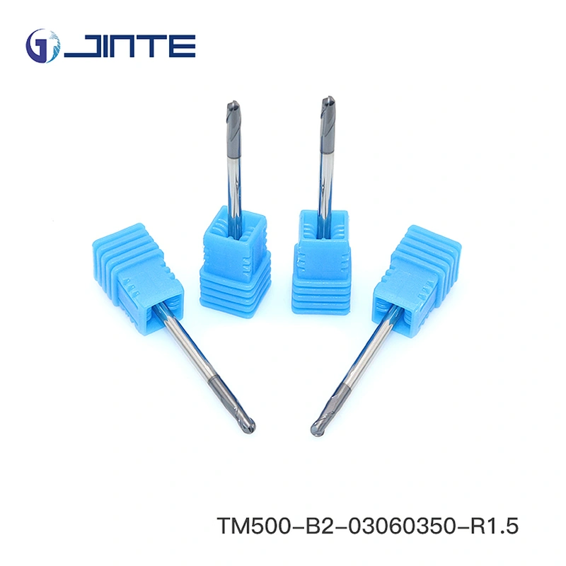 D3*50mm HRC50 Carbide 2 Flute Ball Nose End Mill Cutter for Profile Milling