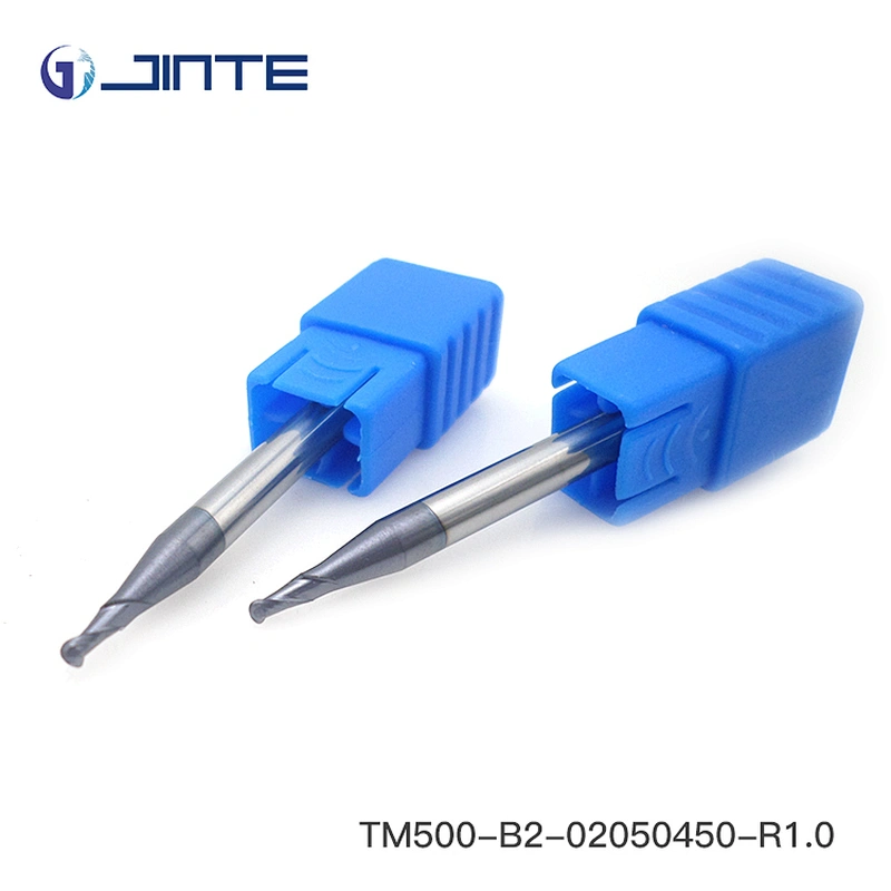 HRC50 2 flutes 2 mm micro ball nose cnc carbide tungsten milling cutter endmill