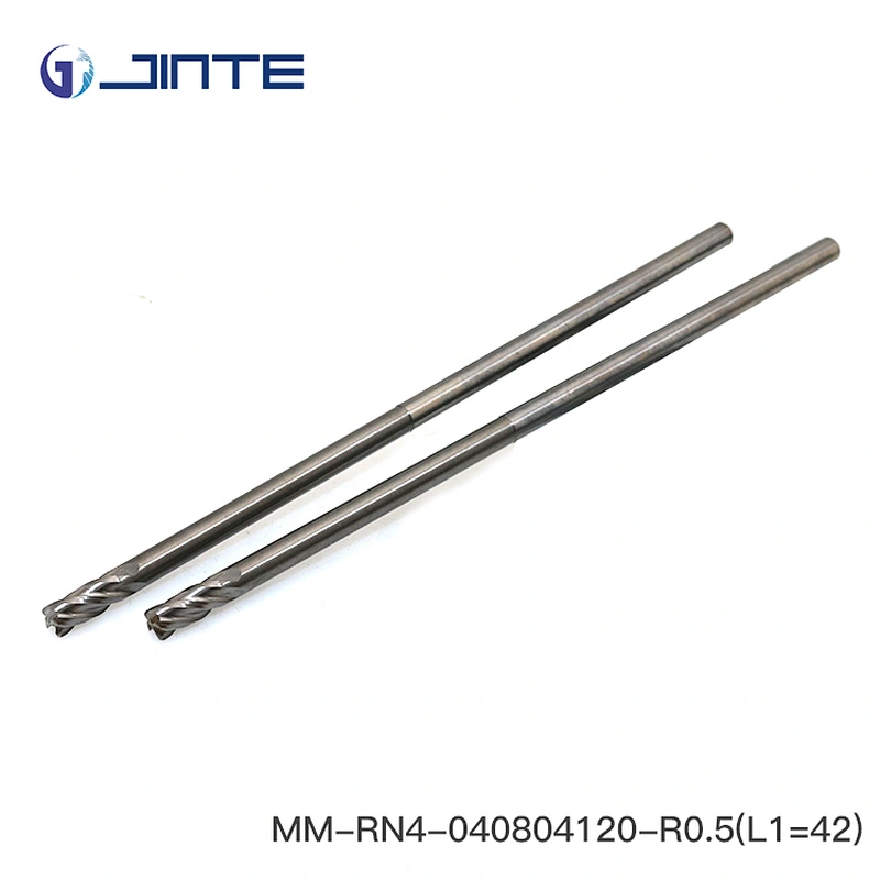 Long Shank Corner Radius 4-flute micro end mill