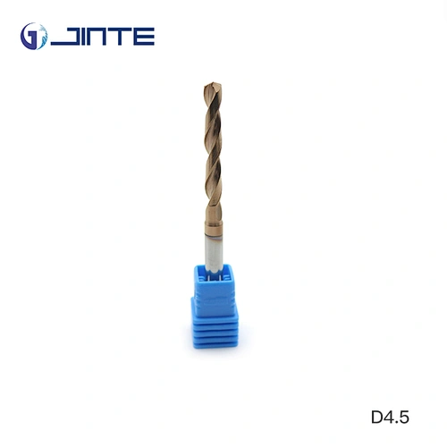 2 Flute Solid Carbide Twist Drill Bit Diameter 4.5cm CNC Drilling for Steel and Cast Iron