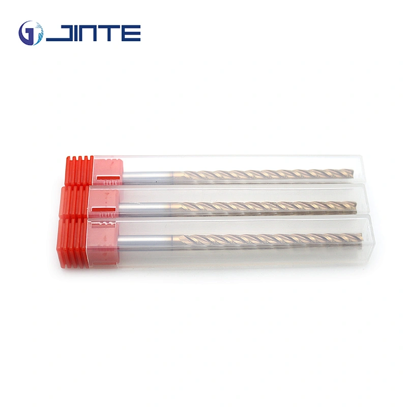 carbide endmill 4 flute end mill long neck 5mm 55hrc cnc cutting tools for slotting