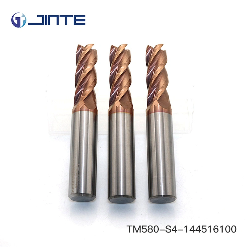Dia 14X100 Carbide End Mills Milling Cutters HRC58 Flat 4 Flutes