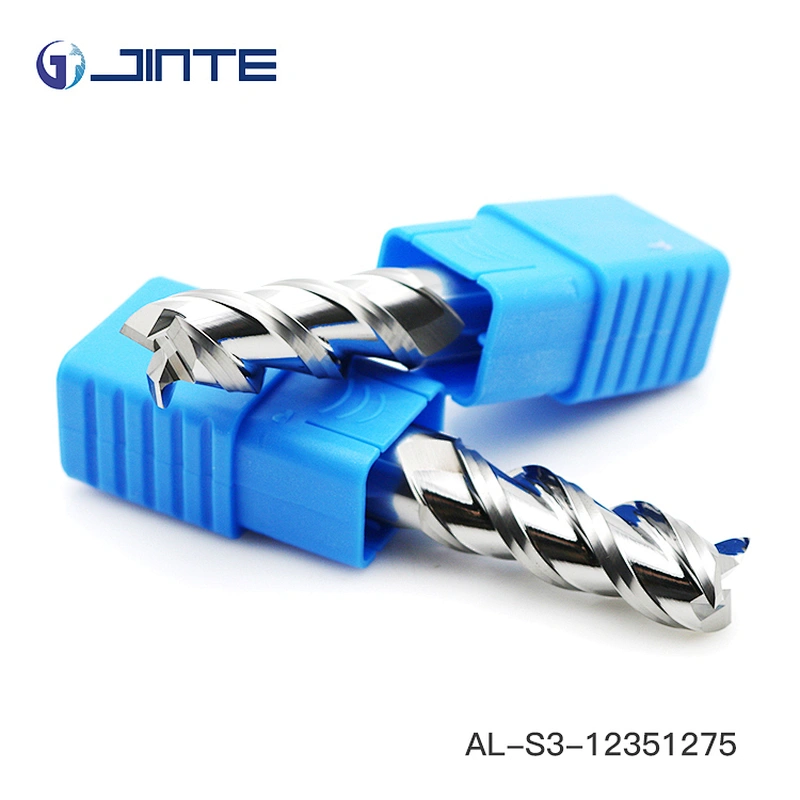 3 flutes flat aluminum carbide end mills 12*75