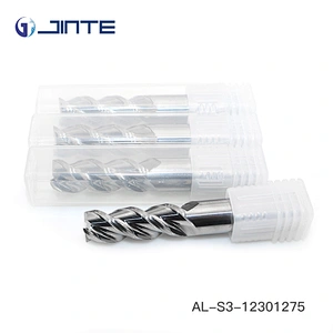 jinte lath tool standard size 3 flutes flatten end mill 6*50mm for aluminum processing