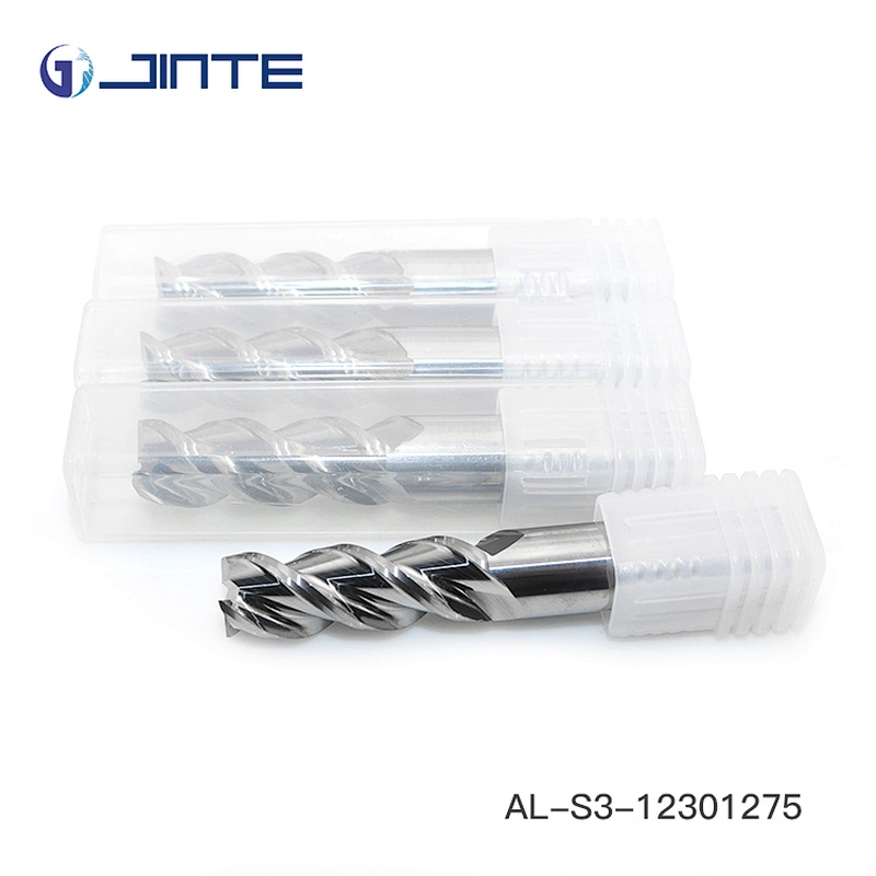 jinte lath tool standard size 3 flutes flatten end mill 6*50mm for aluminum processing