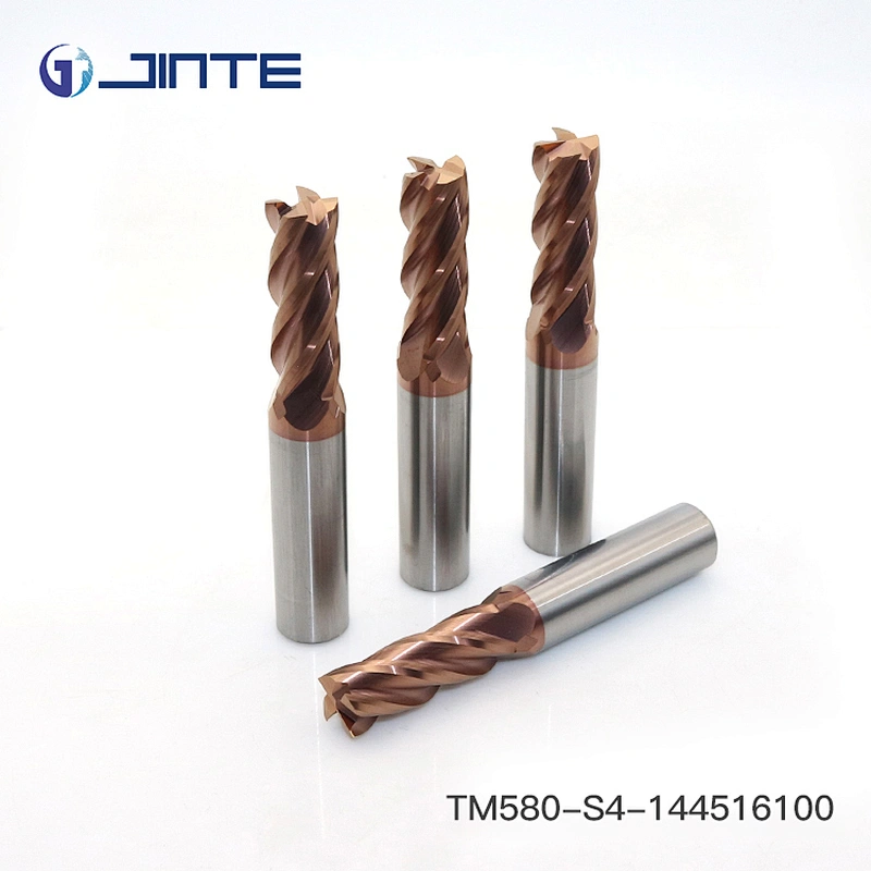 Dia 14X100 Carbide End Mills Milling Cutters HRC58 Flat 4 Flutes