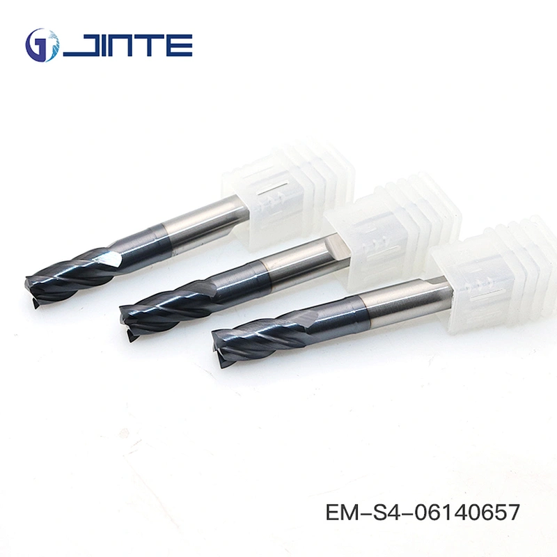 4F flat head end mills with TiSiN D6x60 for high hardness steel