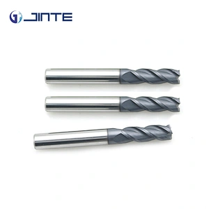 High-performance HRC55 3 Flute Endmill Solid Carbide Square Milling Cutter for Metal