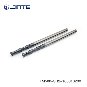 carbide cnc cutting tools 2 Flute end mill extra long 200mm spiral cutters for milling machine