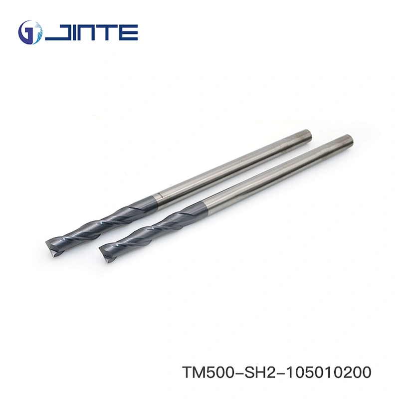 carbide cnc cutting tools 2 Flute end mill extra long 200mm spiral cutters for milling machine