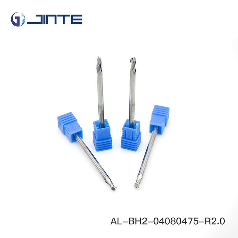 Jinte solid carbide milling cutter 2 flutes ballnose end mills for aluminum alloys