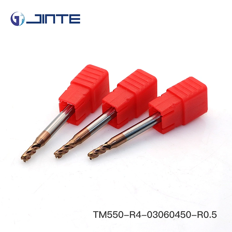 corner radius high performance 4 flute end mill for CNC machining