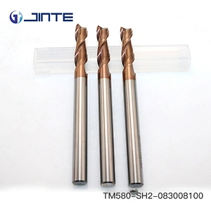 HRC58 tungsten carbide 4 flute cnc end mill for cast iron steel machining
