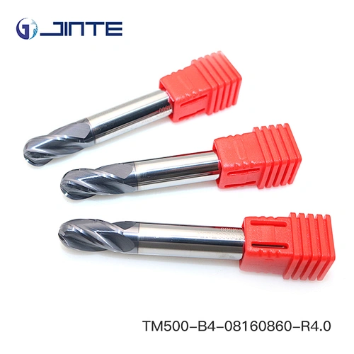 4 Flute 55HRC R4.0 ball nose milling tool  8mm solid carbide end mill cutter