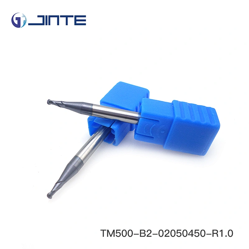 HRC50 2 flutes 2 mm micro ball nose cnc carbide tungsten milling cutter endmill