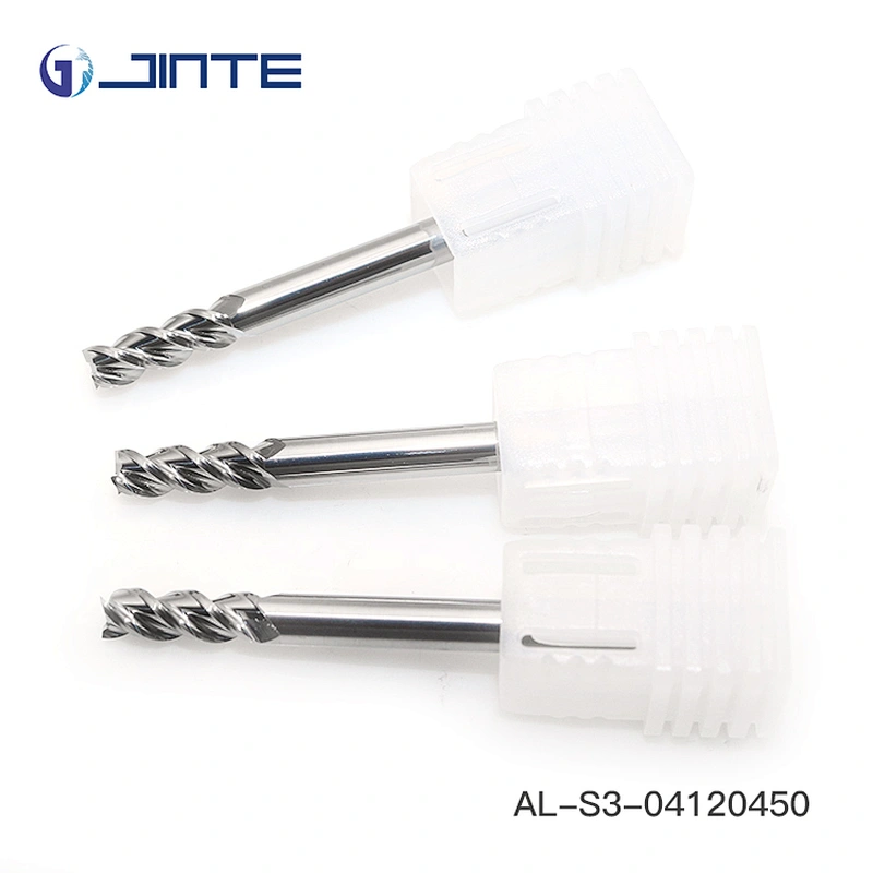 ISO standard metric size 4mm endmill for aluminum milling without coating