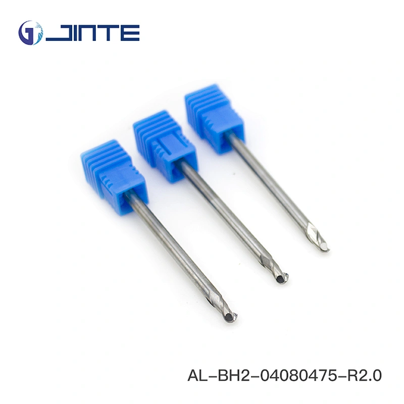 Jinte solid carbide milling cutter 2 flutes ballnose end mills for aluminum alloys