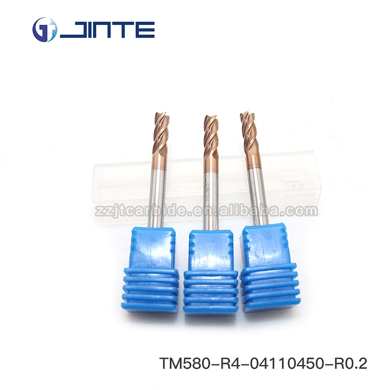 JINTE Solid Carbide HRC50 solid Carbide Corner Radius End Mills End Mill Cutting Tools
