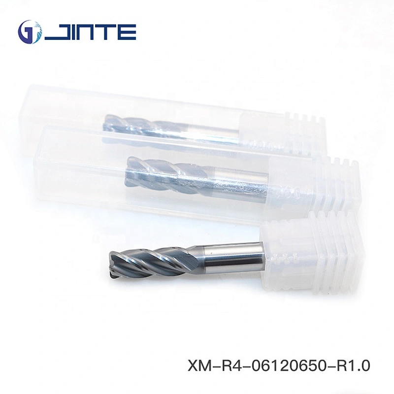 JINTE Solid Carbide Milling Cutter Specification Corner Radius End Mills for Metal Processing