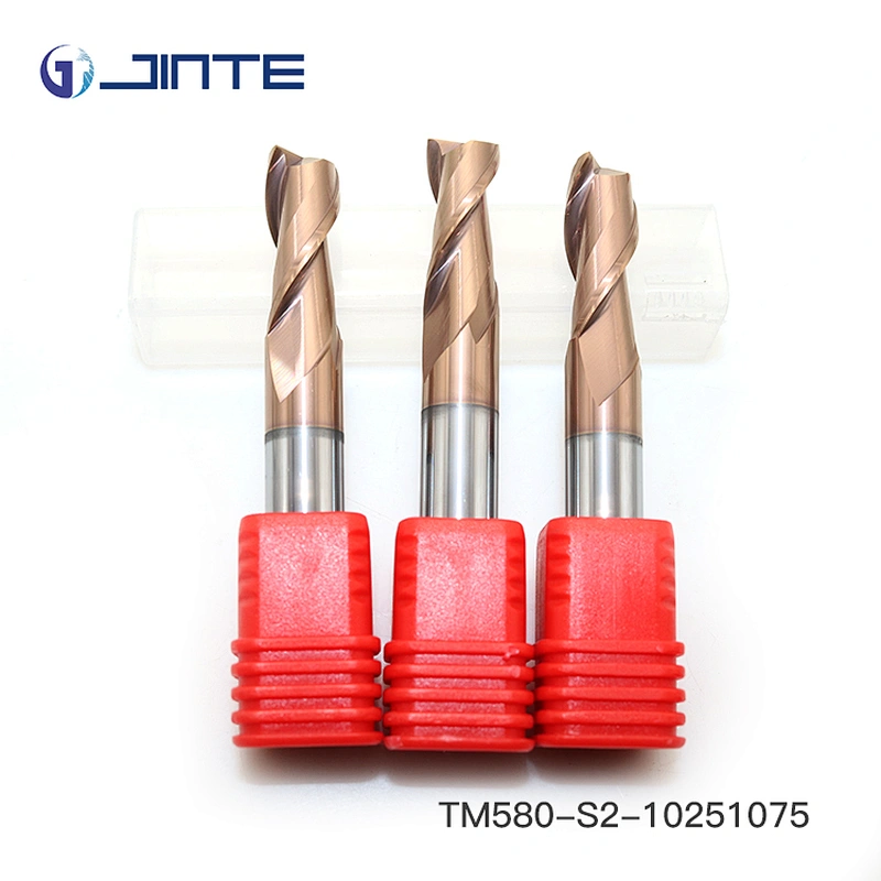 4F Solid Carbide Endmills 10mm diameter  HRC55 CNC Cutter for Low Alloy Steel Processing