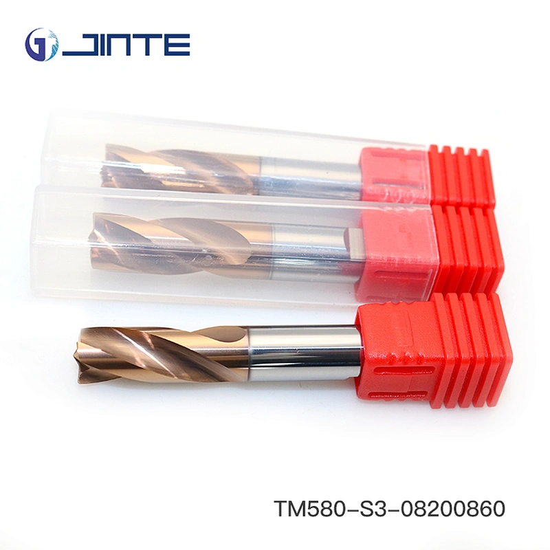 HRC55-58 3 flute high wear-resistance coating endmill for steel machining