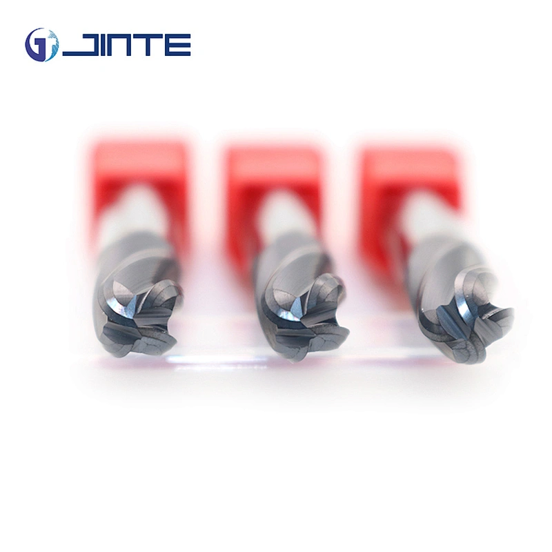 HRC45 HRC50 Good Price Ball Nose endmills de carburo 4 Flute Safety Milling Cutters for Steel
