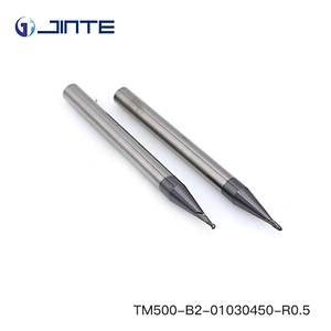Micro Diameter 2 Flute Standard Length Carbide Ballnose Endmill for Steel Profiling Milling