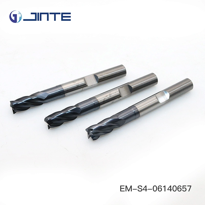 4F flat head end mills with TiSiN D6x60 for high hardness steel