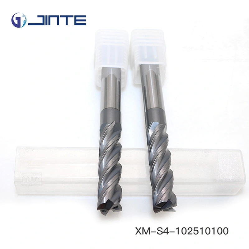 10mm Carbide 4 Flute Roughing Endmills, Rough Cutting For CNC Metal Working