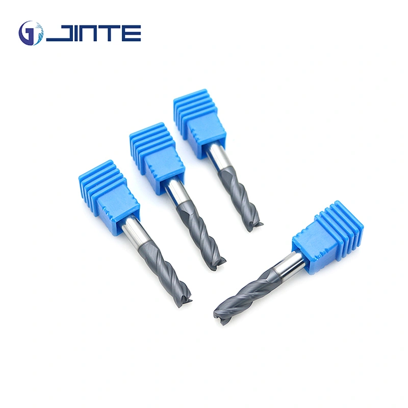 High-performance HRC55 3 Flute Endmill Solid Carbide Square Milling Cutter for Metal