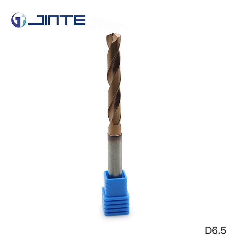 High Quality Customized Tungsten Carbide Twist Drill Bit with Straight Shank Diameter 6.5mm