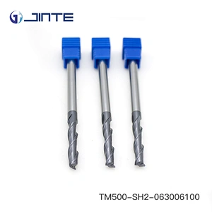 High Precision CNC Machine Cutting Tools 2 Flute Spiral Endmill for Steel Cast Iron