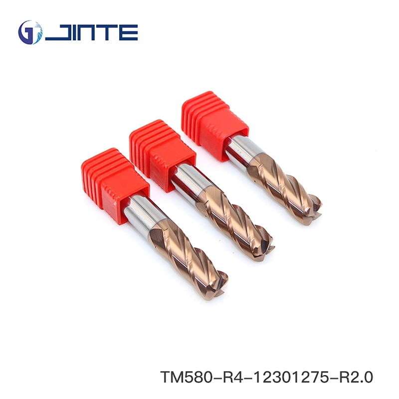 Solid Carbide 4 Flute 12*75mm Corner Radius Endmill CNC Cutter Cutting Tools for Steel