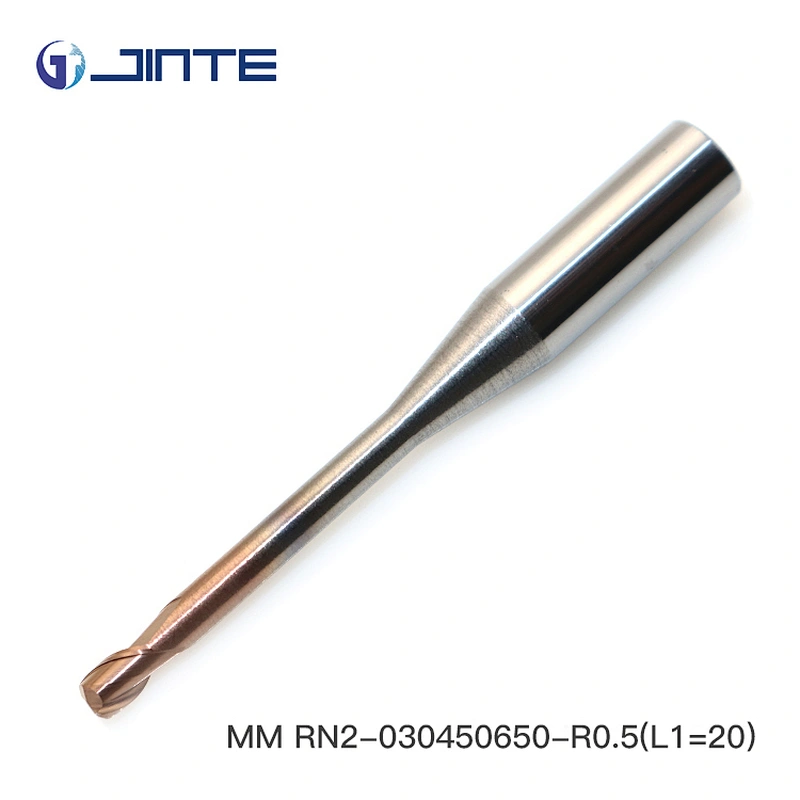 JINTE MM series R0.5mm  2 flute corner radius solid carbide micro end mill