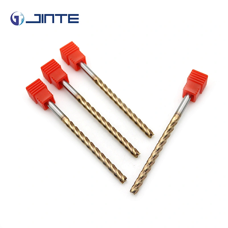 carbide endmill 4 flute end mill long neck 5mm 55hrc cnc cutting tools for slotting