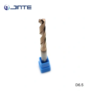 High Quality Customized Tungsten Carbide Twist Drill Bit with Straight Shank Diameter 6.5mm