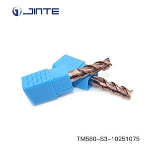 High Quality HRC55 Tungsten Carbide 3 Flute Flat Endmill for CNC Cutting Tools