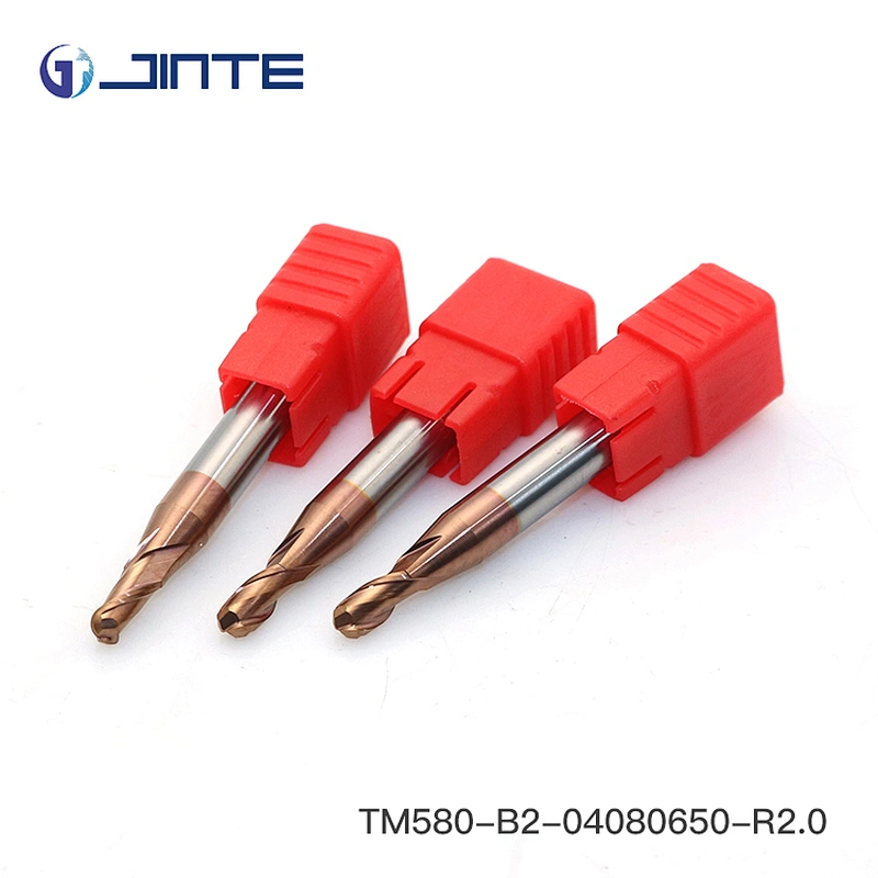 Radius 4mm Ball Nose End Mill Carbide 2 Flute HRC58 Length 50mm CNC Milling Bits